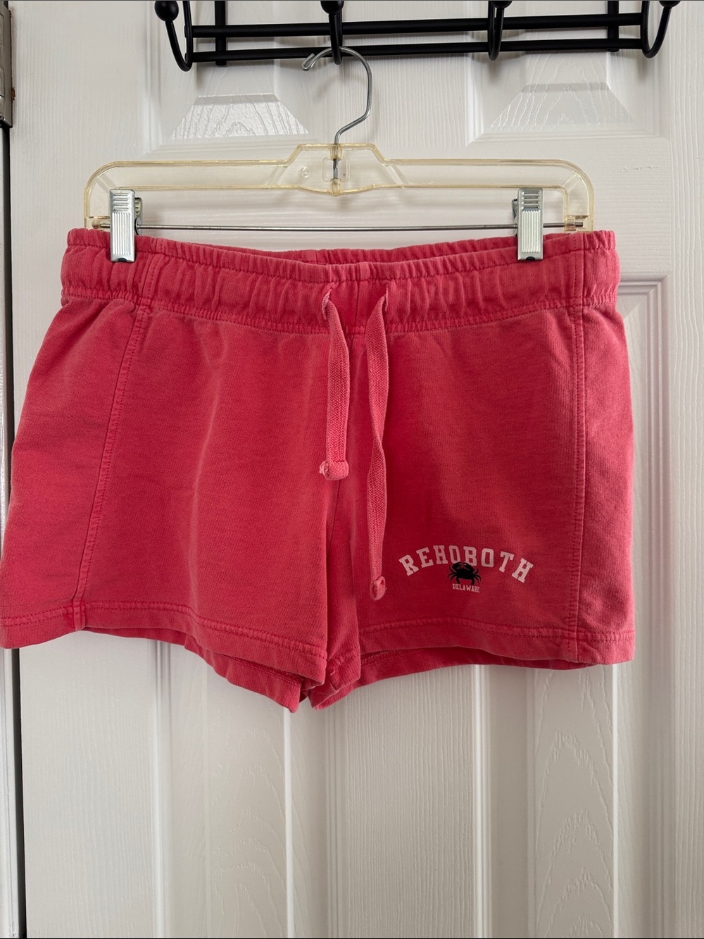 Comfort Colors Coral Pink Drawstring Athletic Shorts